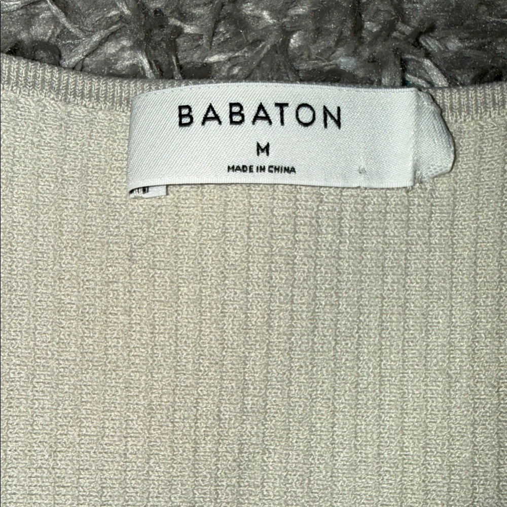 Babaton Cream Ribbed Knit Top - Picture 2 of 4